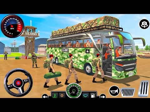 Army Coach Bus Simulator 3D | US Police Bus Transport Driving Simulator Android Gameplay