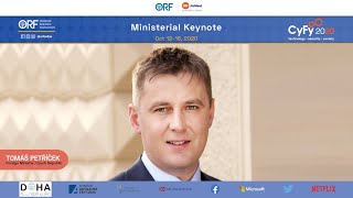 Ministerial Keynote by Tomáš Petříček at #CyFy2020