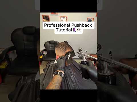 Professional Pushback Technique Step-by-Step #barber #lineup #fade