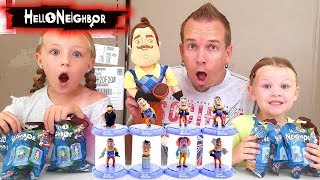 Opening Hello Neighbor Blind Bags! Toy Statues from Domez!!!