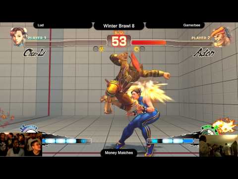 SSF4AE @ Winter Brawl 8 Salty Suite - CoinUp|Lud (Chun-Li) vs AVM Gamerbee (Adon)