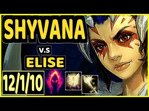 AHAHACIK (SHYVANA) vs ELISE - 12/1/10 KDA JUNGLE GAMEPLAY - EUW Ranked GRANDMASTER