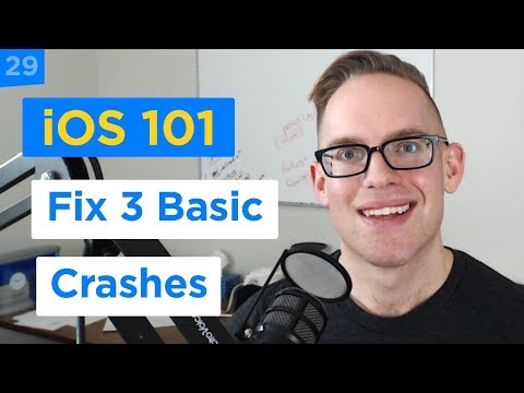 How to Fix 3 Common Beginner Crashes with Swift 4 and Xcode 9 - iPhone Apps 101 (29/30) thumbnail