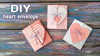 Heart envelope diy ♡ Valentines gift tutorial
