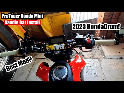 2023 Honda Grom ProTaper Handle Bar Install!!! [Honda Mini SE]