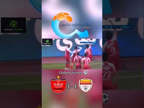 İran şampiyonası Persipolis 1 - 1 Foolad , Oston Urunov gol attı #shorts #futbol #futbolhaberleri