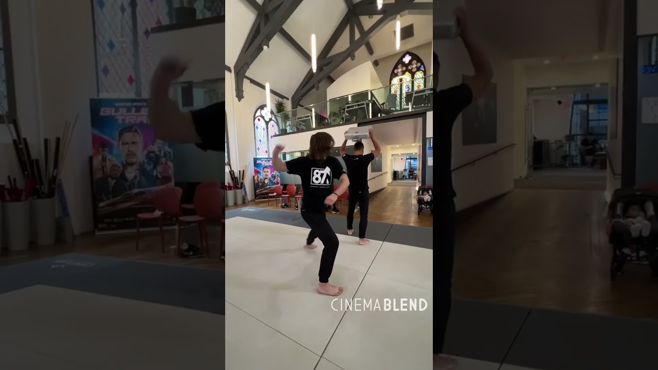 We trained like the actors from #BulletTrainMovie with the pros at #87NorthAction!