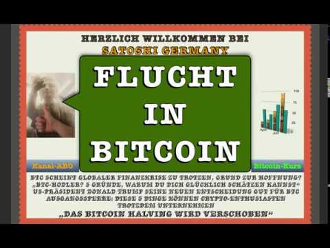 Die Flucht in BITCOIN & CRYPTO's (BTC) als SICHERER Hafen ! Kryptowährungen-News-deutsch