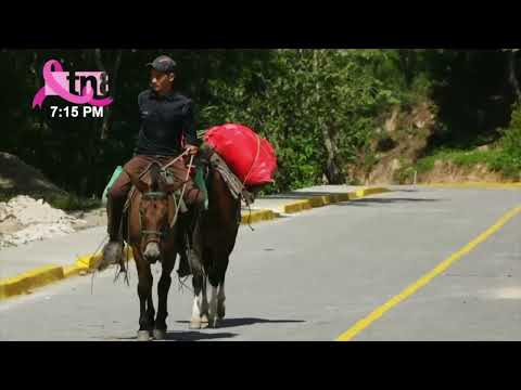 Familias de San José de Cusmapa en Madriz gozan de calles adoquinadas