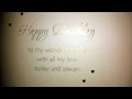 Happy Birthday My Wonderful Wife