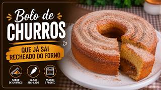 BOLO DE CHURROS QUE JÁ SAI RECHEADO DO FORNO [Versão Curta]