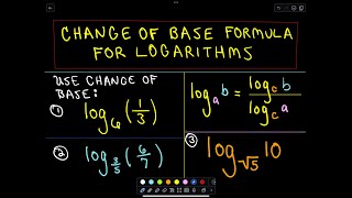 Change of Base Formula for Logarithms