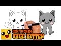 Ide How to Draw a Kitten Drawing Lesson, Video cat outline black and white paling update!