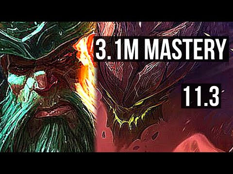 GANGPLANK vs MALPHITE (TOP) | 3.1M mastery, 7/1/7, Rank 6 GP, 1700+ games | NA Challenger | v11.3