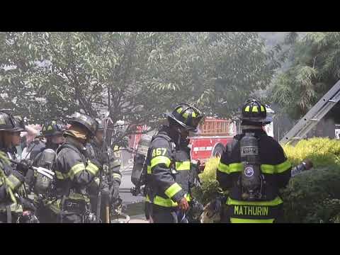 Baldwin operating at a house fire 
