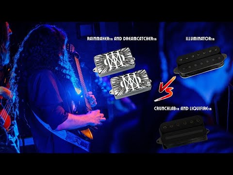 CrunchLab/LiquiFire vs Illuminator vs Dreamcatcher/Rainmaker - DiMarzio Pickup Comparison