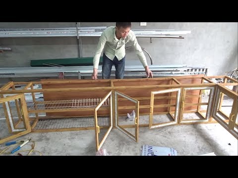 Amazing Techniques Build And Assemble A Cabinets Kitchen Using Aluminum