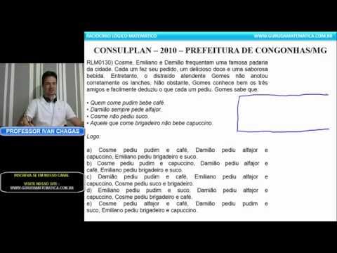 X148 - CONSULPLAN - 2014 - PREF. CONGONHAS/MG - ASSOCIAÇÕES LÓGICAS (www.gurudamatematica.com.br)
