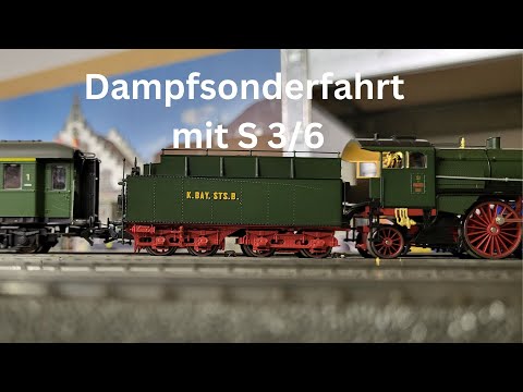 Dampfsonderzug von Augsburg nach Lindau mit der S 3/6