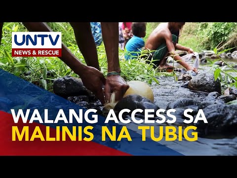 Supply ng maiinom na tubig para sa 40-M Filipinos, pinatutugunan na ni PBBM — DENR