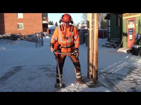 Metsolan Metsäkoulu 3, Raivaussahan käytön työergonomia