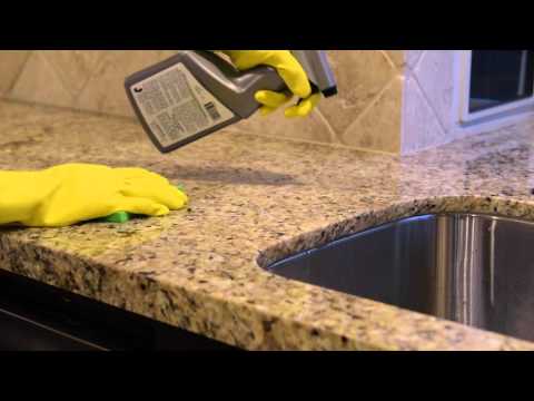 Cleaning Natural Stone Tile and Counter Tops with Aqua Mix