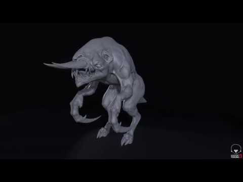 Fiend (Quake) WIP 2: Texture bakes - Retrogasm 2018