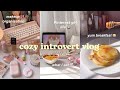 cozy introvert vlog 🥞 cute breakfast ideas, being productive, cooking, organising, haul | aesthetic🥡
