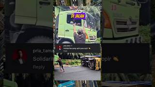 Download lagu Sopir truk ini rela berhenti buat bantu sopir truk yang terbalik, endingnya... 🤔😮?! #shorts #fypシ mp3