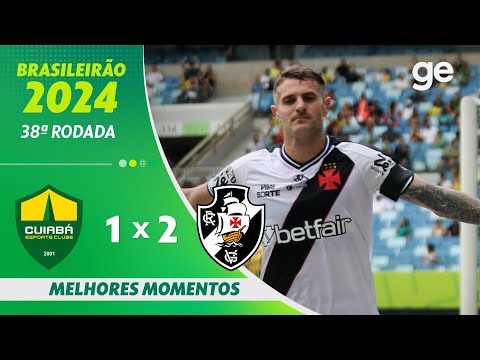 Gols e lances de Cuiabá x Vasco da Gama