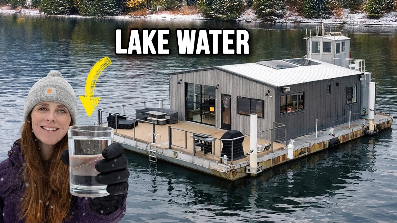 Our Floating Home is Finally Off-Grid! (DIY Water Filtration)