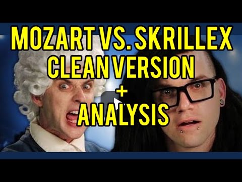 Epic Rap Battle - Mozart vs Skrillex  (Clean Version with Analysis!)