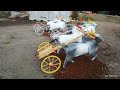 बैलगाडी शर्यत Wooden Bullock Cart Showpiece