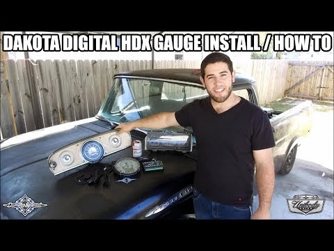How to Install a Dakota Digital HDX Gauge Display in your F100 or Truck | Unibody Union