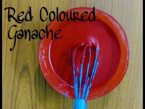 Red Coloured Chocolate Ganache Recipe