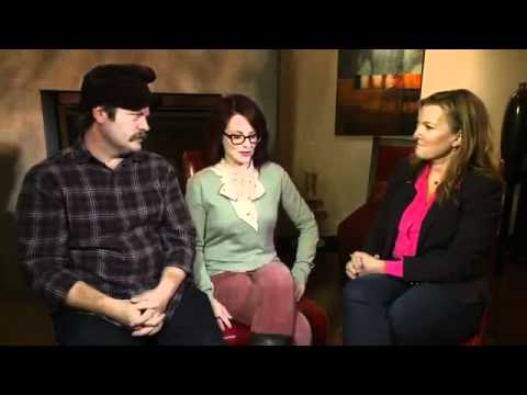 Megan Mullally and Nick Offerman at Interview for Smashed