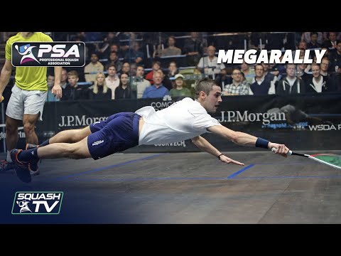 "THAT'S TREMENDOUS ATHLETIC SQUASH!" - MegaRally - Soliman v Masotti