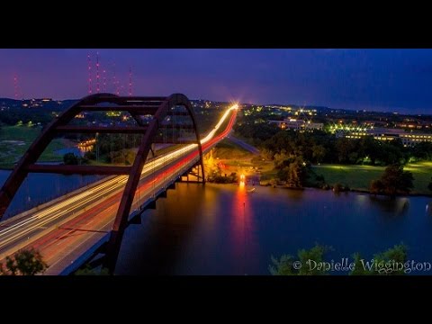 Austin Texas 360 Bridge rainy timelapse