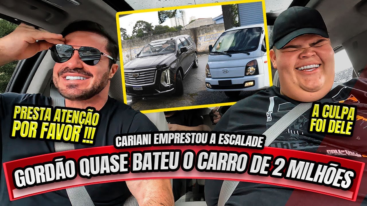 GORDÃO QUASE BATEU O CARRO DE 2 MILHÕES DO CARIANI !!