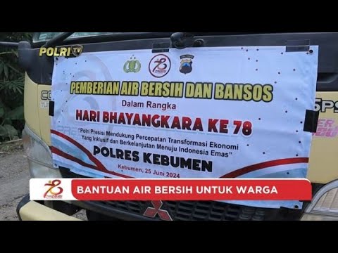 POLRES KEBUMEN SALURKAN BANTUAN AIR BERSIH