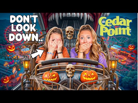 EXTREME HALLOWEEN ROLLER COASTER & HAUNTED HOUSE VLOG 👻🫣 #trend #rollercoaster #fun #vlog #spooky