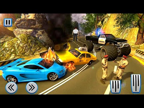 Police Monster Truck Gangster Car Chase Best Android Gameplay