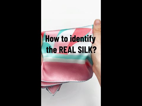 How to identify the genuine silk? #shorts #silk #test #fabric