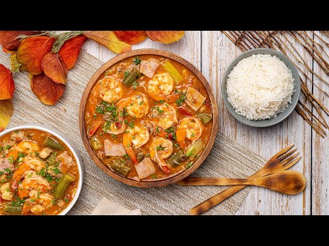 How To Make Easy CRAB AND SHRIMP-OKRA GUMBO | Recipes net - YouTube