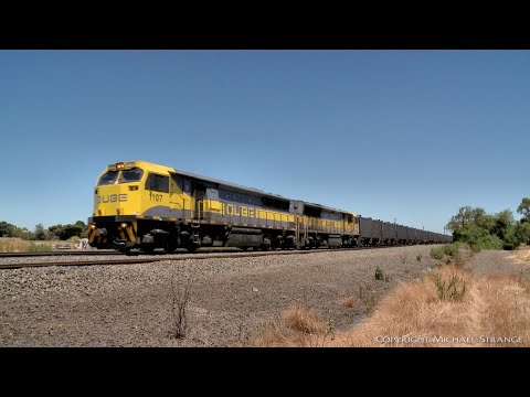5KS1 QUBE Viterra Containerized Grain Train & Bonus 8159 (3/12/2020) - PoathTV Australian Railways