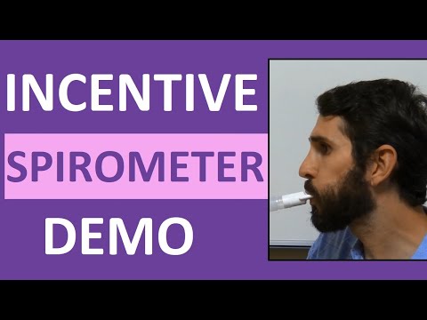 Incentive Spirometry (Spirometer) Demonstration Instruction | Incentive Spirometer Procedure
