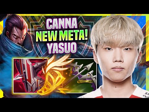 CANNA TRIES NEW META YASUO TOP IN EUW SOLOQ! - T1 Canna Plays Yasuo TOP vs Gwen!