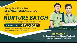 Give an Early Start to Your JEE/ NEET 2023 Preparation an Early Start | Join ALLEN's Nurture Batch