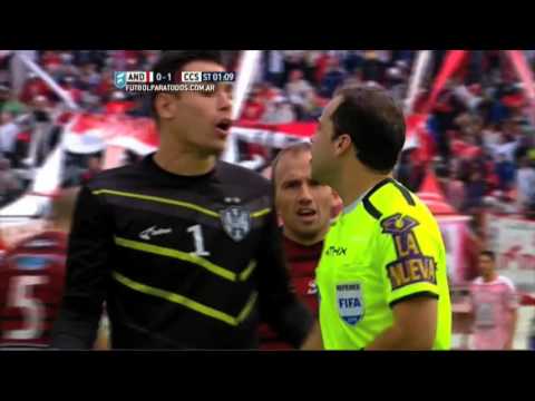 Gol de Noriega. Los Andes 1 - Central Córdoba 1. Fecha 38. B Nacional. FPT