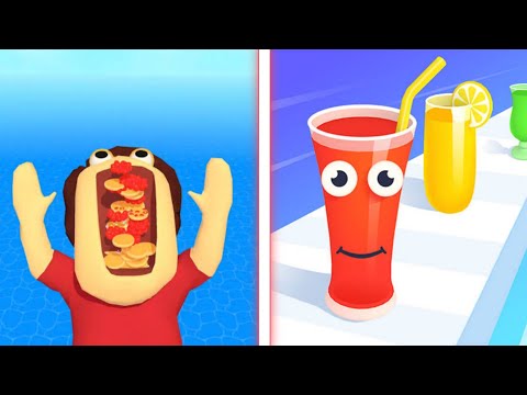 Juice Run 🆚 pancake Run Asmr Gameplay | Android iOS Walkthrough Gameplay Android apps